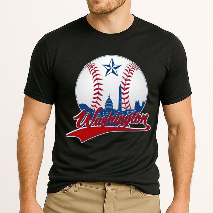 Washington Baseball Vintage Style Fan Performance Shirt