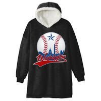 Washington Baseball Vintage Style Fan Hooded Wearable Blanket