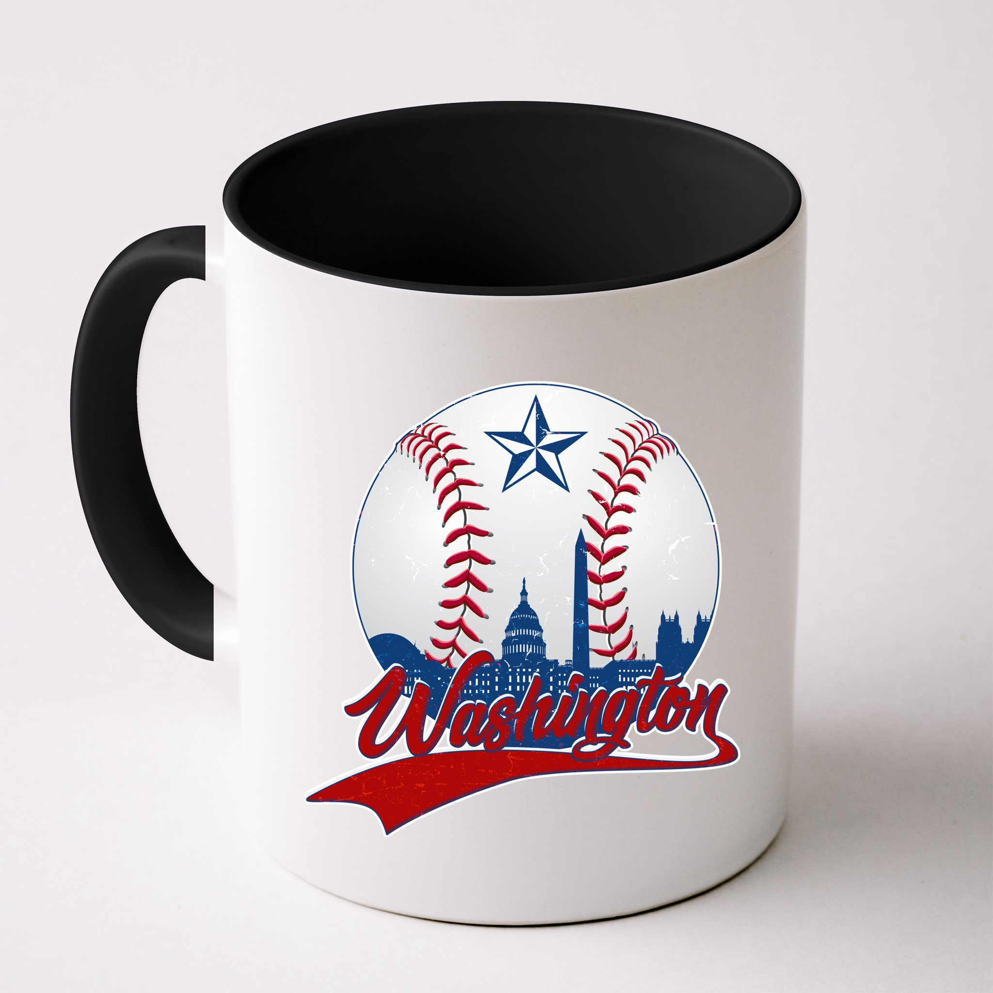Washington Baseball Vintage Style Fan Mug