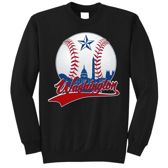 Washington Baseball Vintage Style Fan Tall Sweatshirt