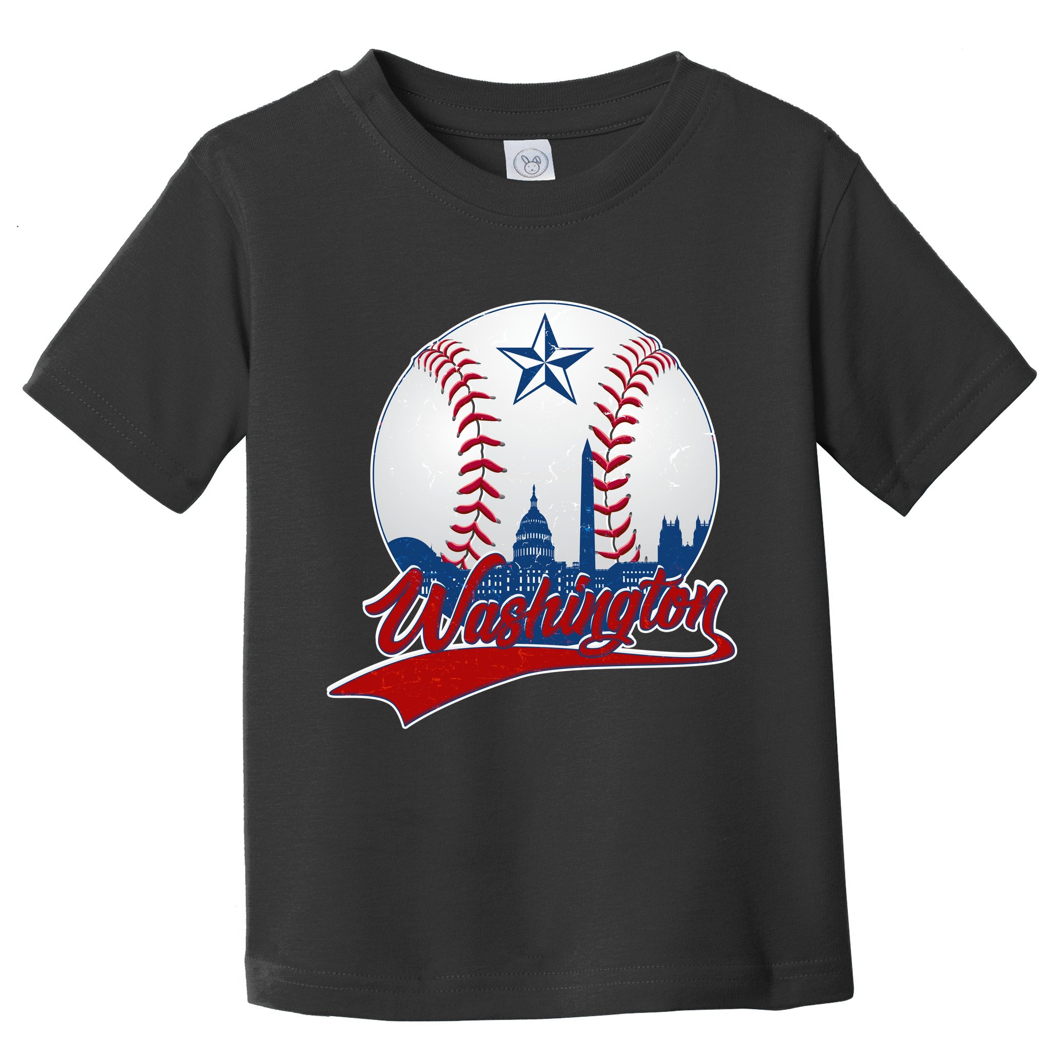 Washington Baseball Vintage Style Fan Toddler T-Shirt