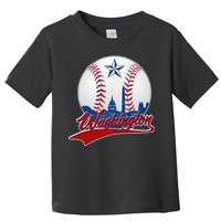 Washington Baseball Vintage Style Fan Toddler T-Shirt