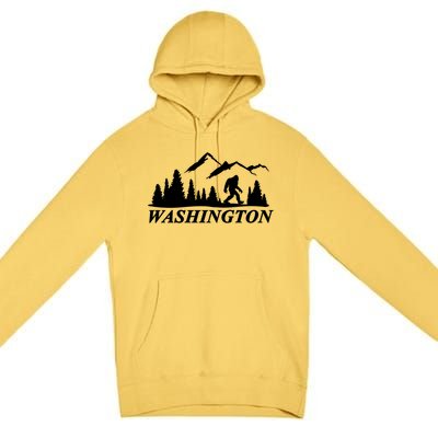 Washington Big Foot Mountain Premium Pullover Hoodie