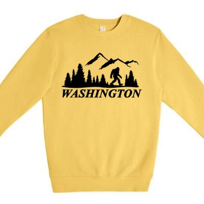 Washington Big Foot Mountain Premium Crewneck Sweatshirt