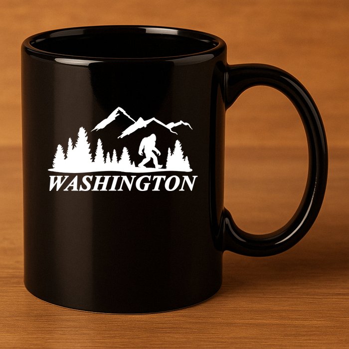 Washington Big Foot Mountain 11oz C Handle Ceramic Mug