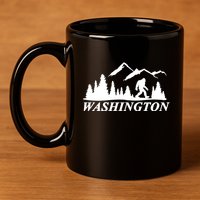 Washington Big Foot Mountain 11oz C Handle Ceramic Mug