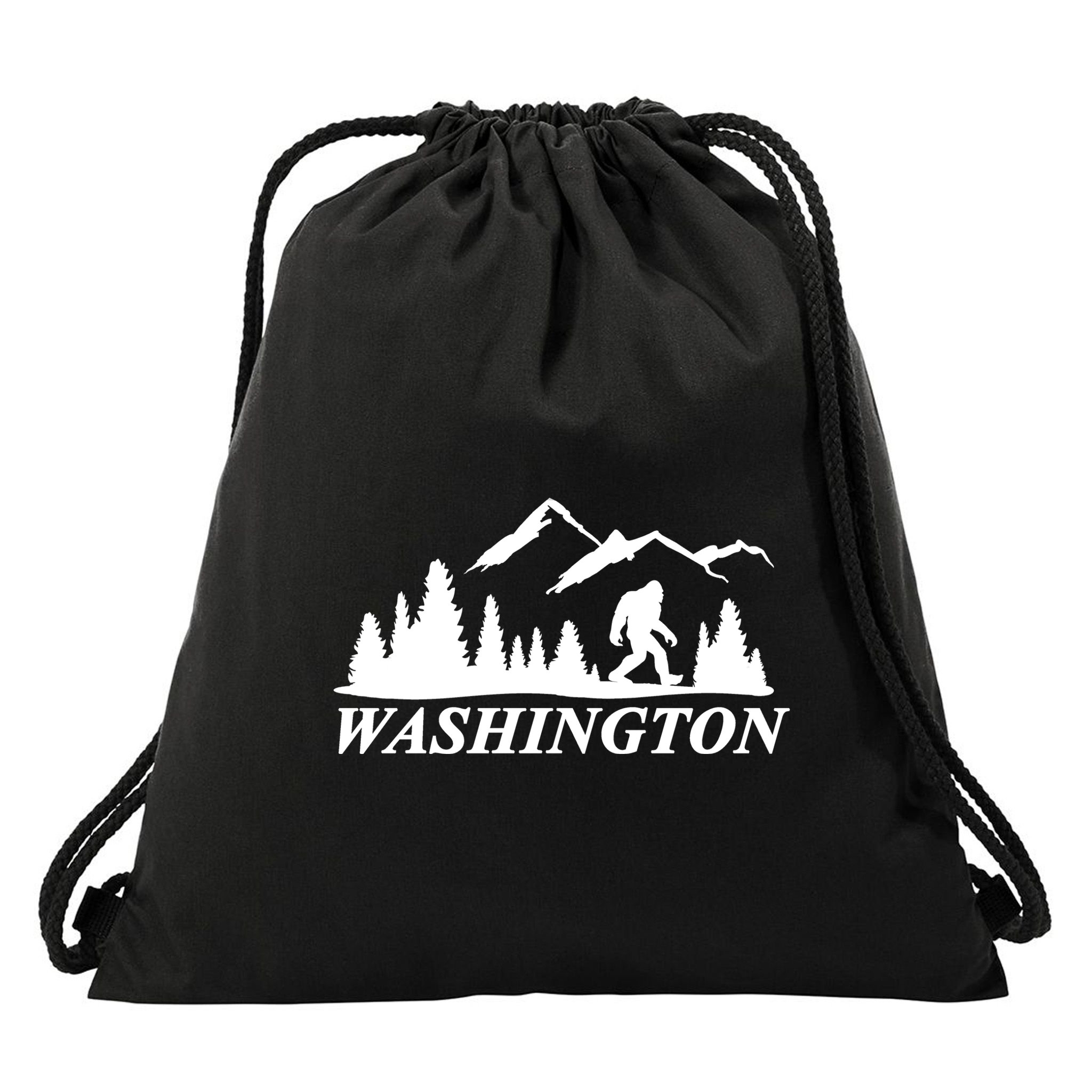 Washington Big Foot Mountain Drawstring Bag