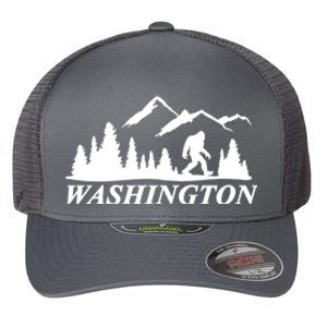 Washington Big Foot Mountain Flexfit Unipanel Trucker Cap