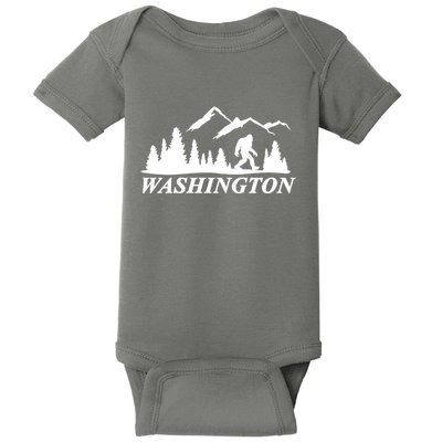 Washington Big Foot Mountain Baby Bodysuit