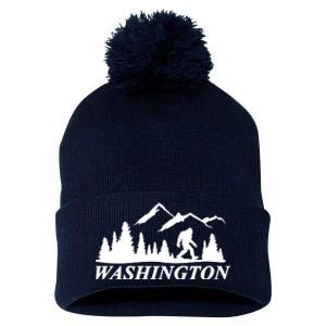 Washington Big Foot Mountain Pom Pom 12in Knit Beanie