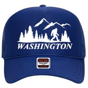 Washington Big Foot Mountain High Crown Mesh Back Trucker Hat