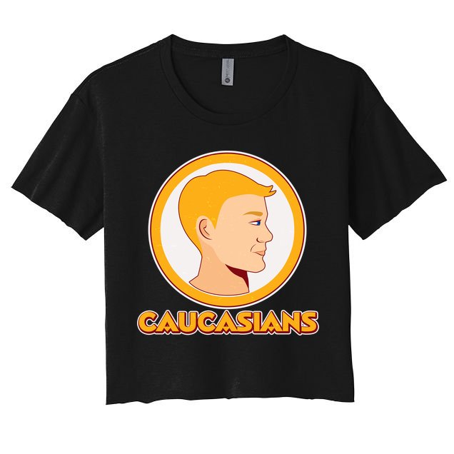 Washington Caucasians Football Logo Crop Top