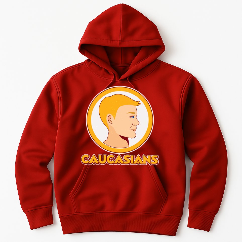 Washington Caucasians Football Logo Hoodie