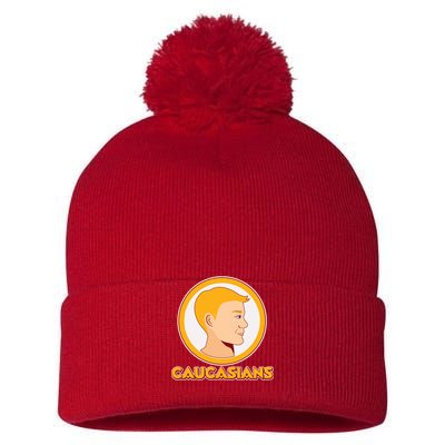 Washington Caucasians Football Logo Pom Pom 12in Knit Beanie