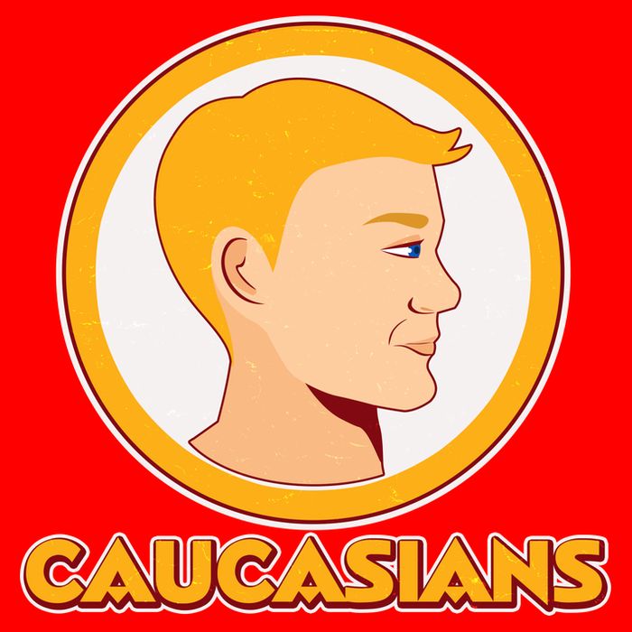 Washington Caucasians Football Logo Women's V-Neck T-Shirt