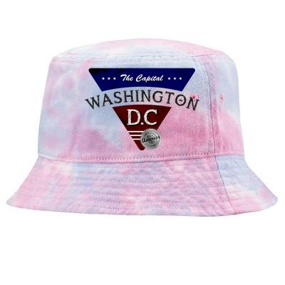 Washington D.C Land of the Free Logo Tie-Dyed Bucket Hat