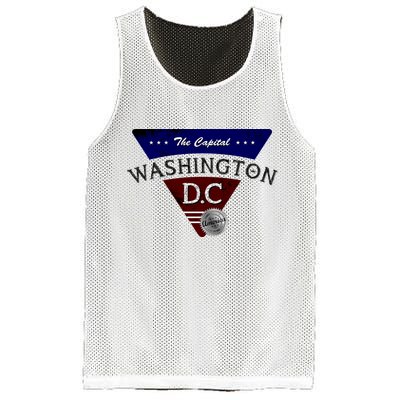 Washington D.C Land of the Free Logo Mesh Reversible Basketball Jersey Tank