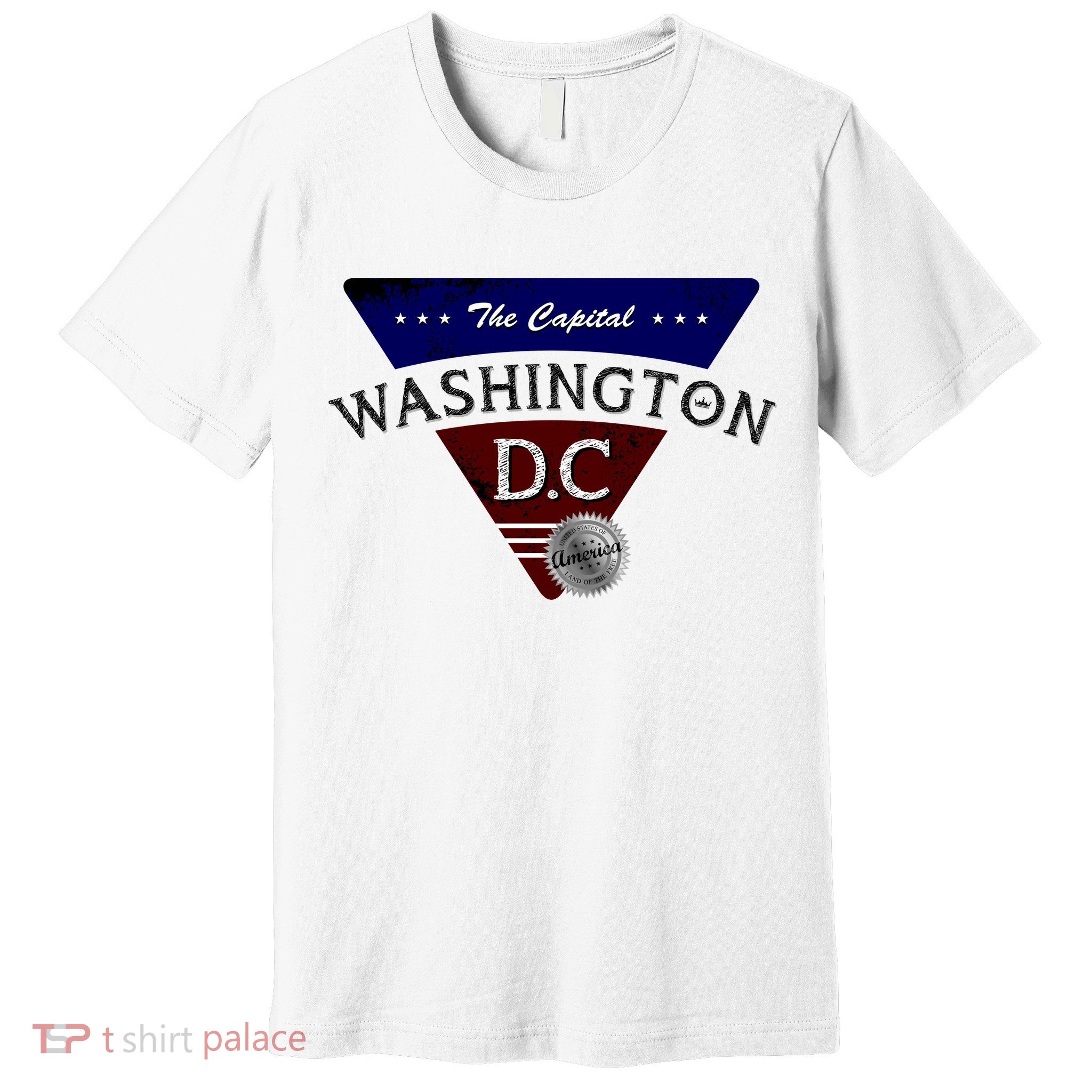 Washington D.C Land of the Free Logo Premium T-Shirt