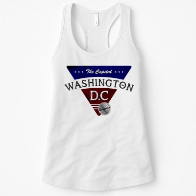 Washington D.C Land of the Free Logo Womens Tank Top