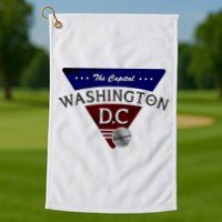 Washington D.C Land of the Free Logo Golf Towel