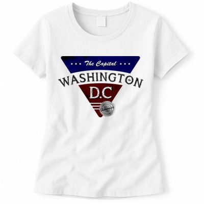 Washington D.C Land of the Free Logo Womens T-Shirt