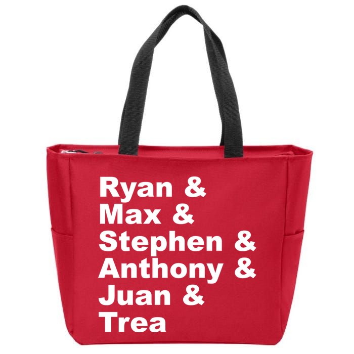 Washington DC Baseball Fan Series Players Zip Tote Bag