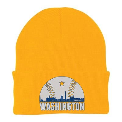 Washington DC Baseball Skyline Knit Cap Winter Beanie