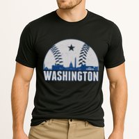 Washington DC Baseball Skyline Cooling Performance Crew T-Shirt