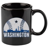 Washington DC Baseball Skyline 11oz C Handle Ceramic Mug
