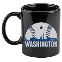 Washington DC Baseball Skyline 11oz C Handle Ceramic Mug