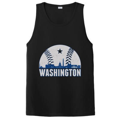 Washington DC Baseball Skyline PosiCharge Competitor Tank