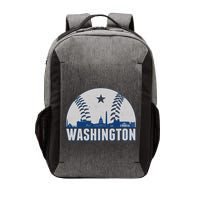 Washington DC Baseball Skyline Vector Backpack