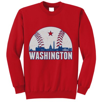 Washington DC Baseball Skyline Sweatshirt