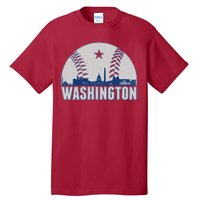 Washington DC Baseball Skyline Tall T-Shirt