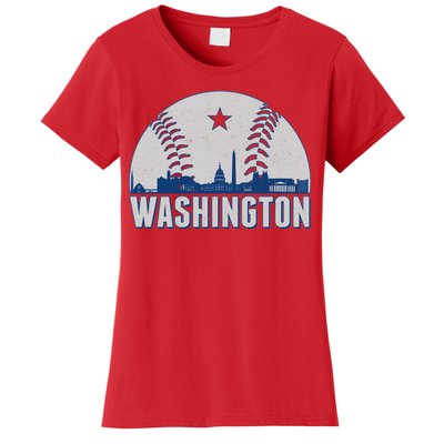 Washington DC Baseball Skyline Women's T-Shirt