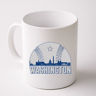 Washington DC Baseball Skyline Coffee Mug