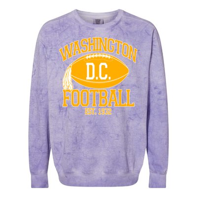 Washington DC Football Est 1932 Logo Football Fan Colorblast Crewneck Sweatshirt