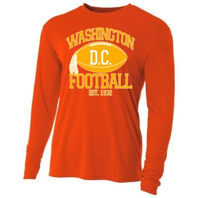 Washington DC Football Est 1932 Logo Football Fan Cooling Performance Long Sleeve Crew