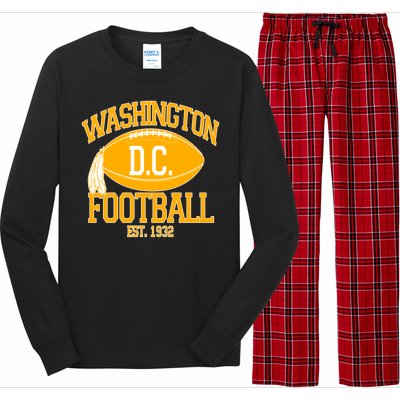 Washington DC Football Est 1932 Logo Football Fan Long Sleeve Pajama Set