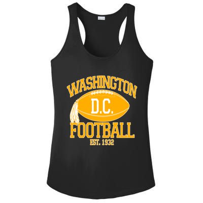 Washington DC Football Est 1932 Logo Football Fan Ladies PosiCharge Competitor Racerback Tank