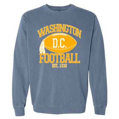 Washington DC Football Est 1932 Logo Football Fan Garment-Dyed Sweatshirt