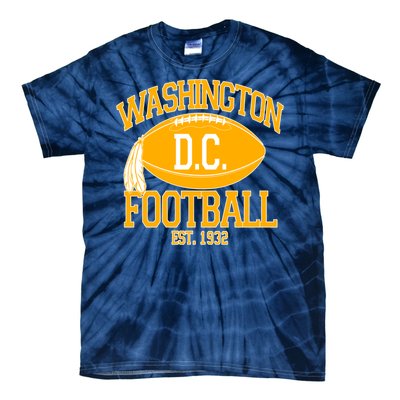 Washington DC Football Est 1932 Logo Football Fan Tie-Dye T-Shirt