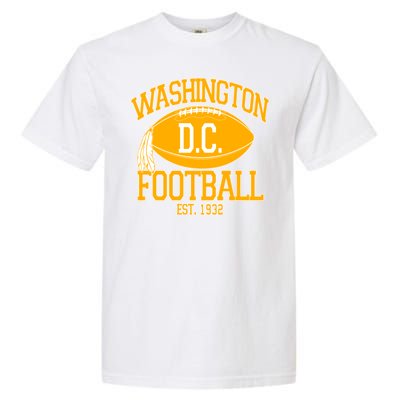 Washington DC Football Est 1932 Logo Football Fan Garment-Dyed Heavyweight T-Shirt