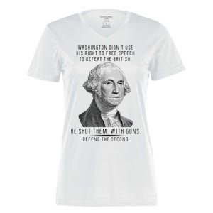 Washington Defend The Second Women's Momentum V-Neck T-Shirt