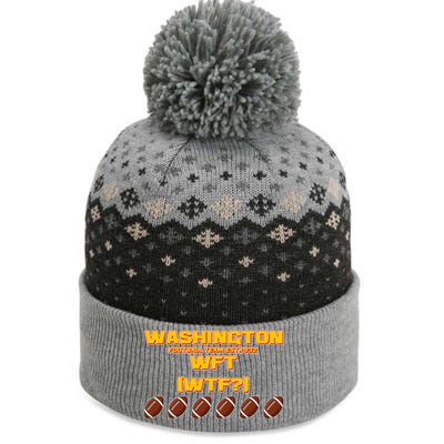 Washington Football Team Est 1932 WFT WTF? The Baniff Cuffed Pom Beanie