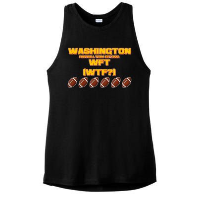 Washington Football Team Est 1932 WFT WTF? Ladies PosiCharge Tri-Blend Wicking Tank