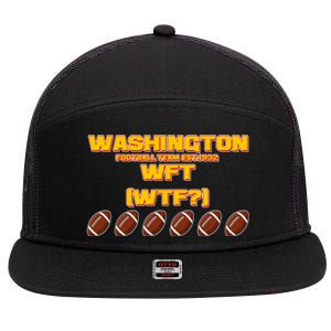 Washington Football Team Est 1932 WFT WTF? 7 Panel Mesh Trucker Snapback Hat