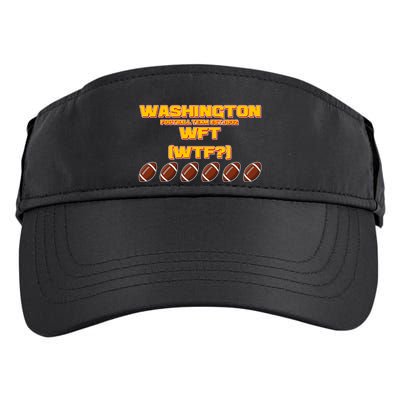 Washington Football Team Est 1932 WFT WTF? Adult Drive Performance Visor