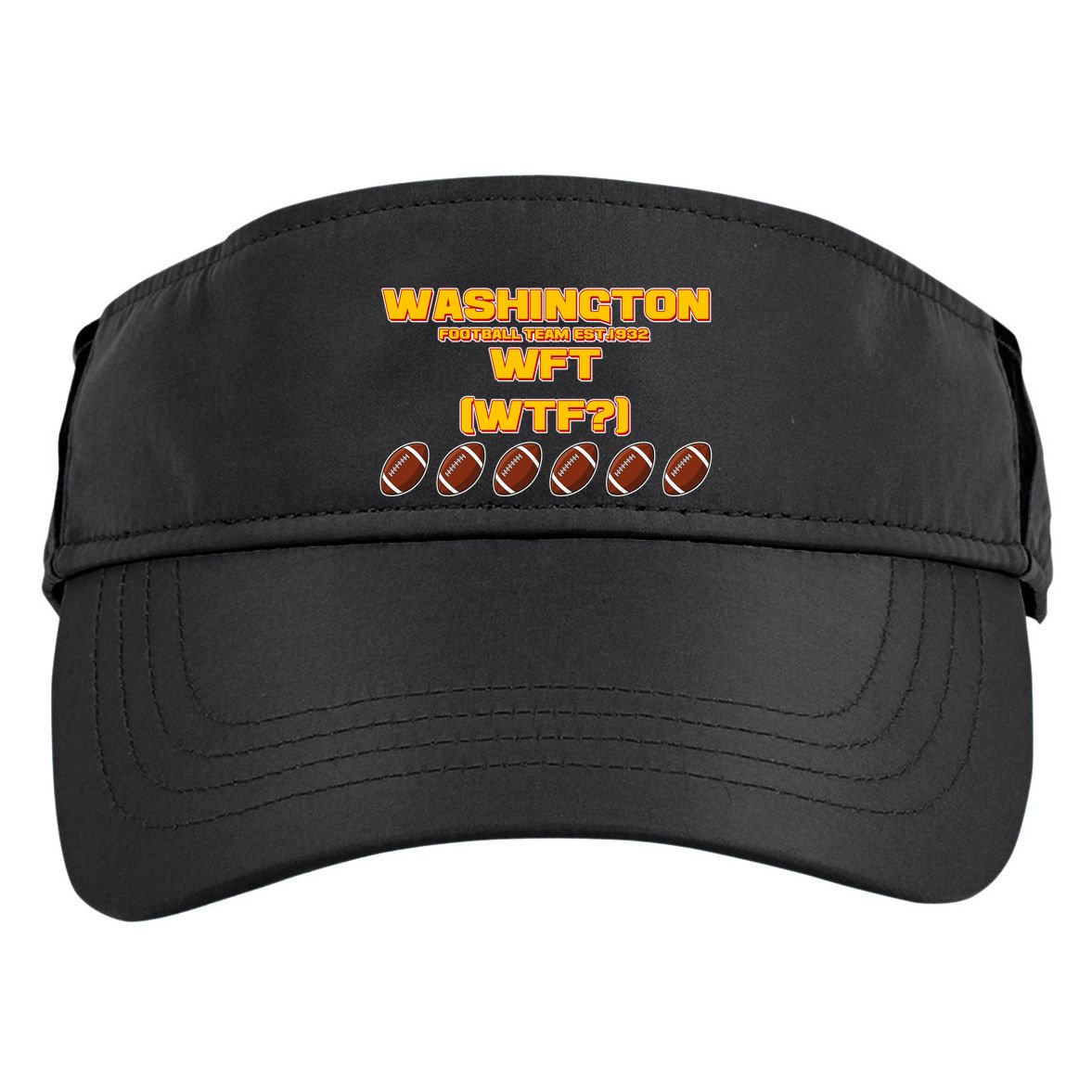 Washington Football Team Est 1932 WFT WTF? Adult Drive Performance Visor