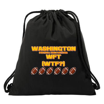 Washington Football Team Est 1932 WFT WTF? Drawstring Bag